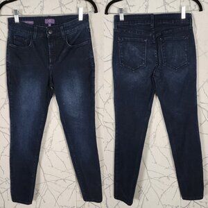 NYDJ Dark Wash Stretch High Rise Alina Legging Skinny Jeans